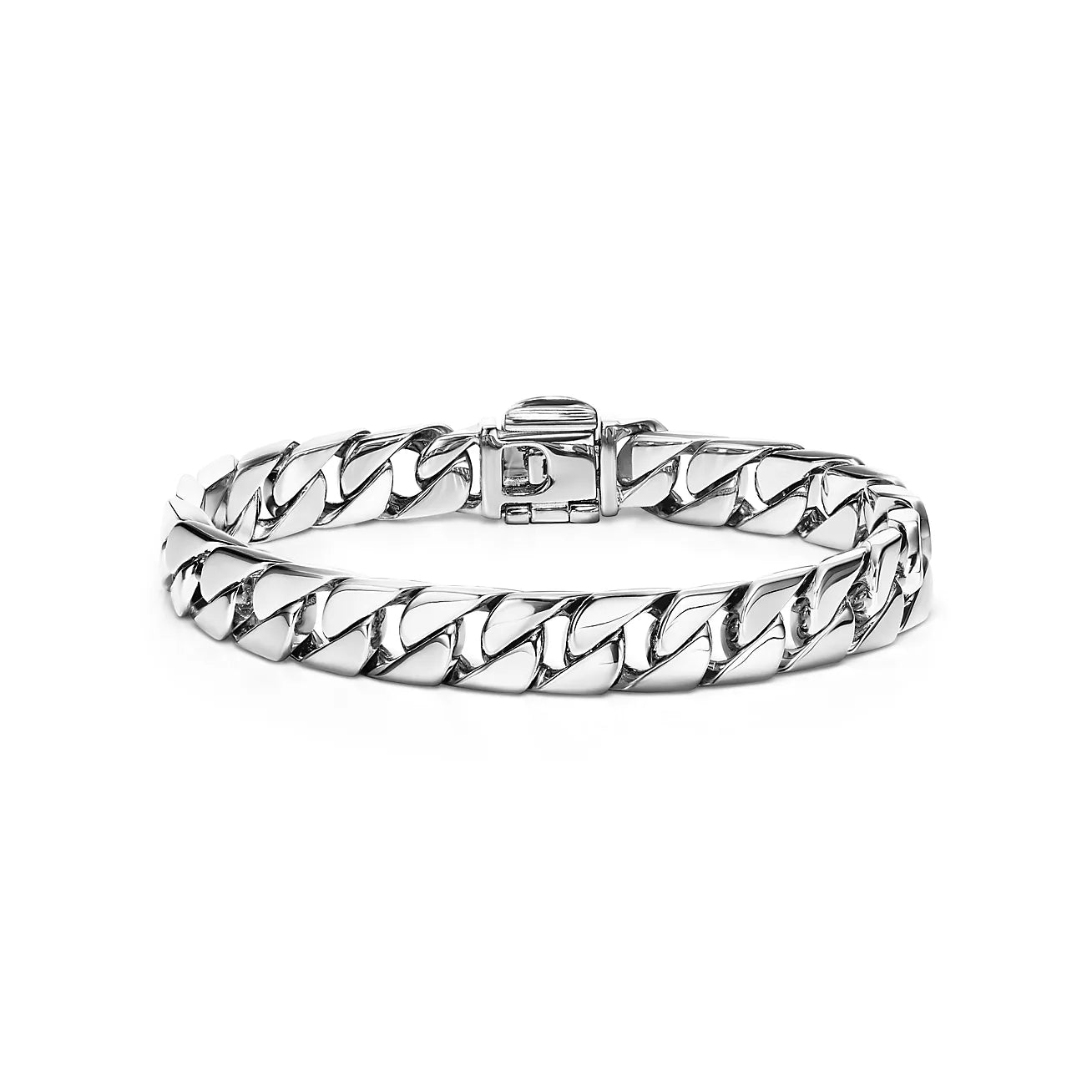 Oxidized Sterling Silver Curb Link Bracelet